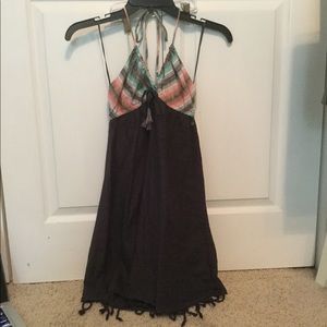 Navy blue swim coverup